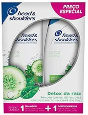 Shampoo + Condicionador de Cuidados com a Raiz Head & Shoulders Detox da Raiz 200Ml, Head & Shoulders