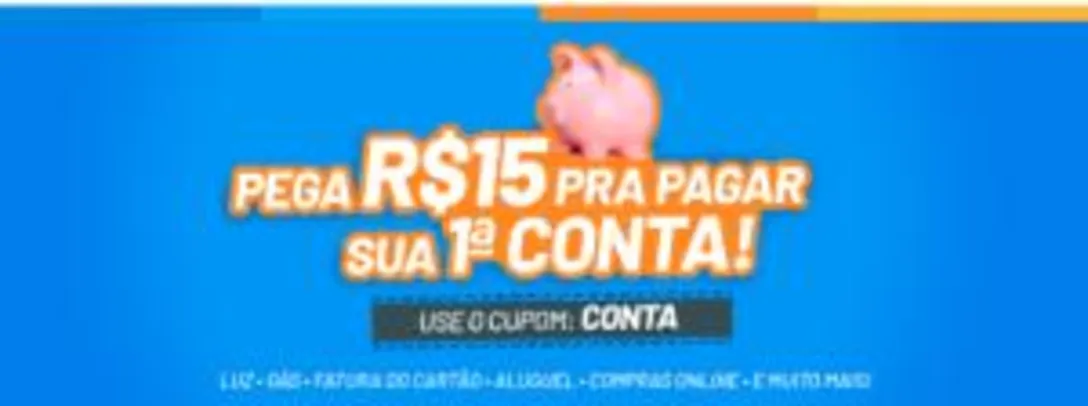 [ Usuários selecionados ] 15 R$ de desconto na 1° conta no Recargapay