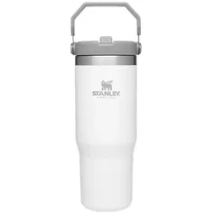 Garrafa Térmica Stanley Flip Straw Tumbler Branco Polar 887ml