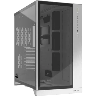 Gabinete Gamer Lian Li O11 Dynamic XL, Full Tower, Vidro Temperado, White, Sem Fonte, Sem fan, O11