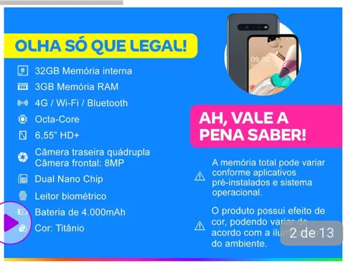 Imagem na descrição da promoção