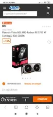 Placa de Vídeo MSI AMD Radeon RX 5700 XT Gaming X, 8GB, GDDR6