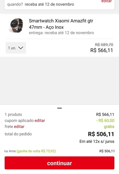 Imagem na descrição da promoção