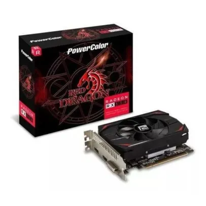 Placa de Vídeo AMD Radeon RX550 Power Color 2GB DDR5 64 Bits - AXRX5502GBD5-HLEV2