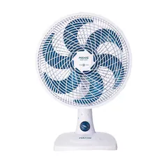 Ventilador de Mesa Mondial Maxis V30MXW 30cm com 6 pás, 3 velocidades e 50W – Branco / Azul - 110V