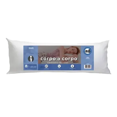 Travesseiro Sonolin Corpo a Corpo 135 x 50 cm - Branco