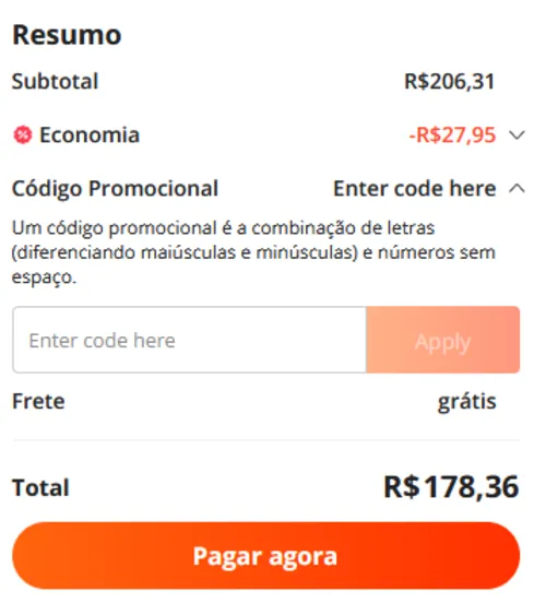 Imagem na descrição da promoção