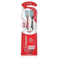 [REC] Colgate Escova Dental 360º Luminous White 2Unid Promo Leve 2 Pague 1 Cores Sortidas
