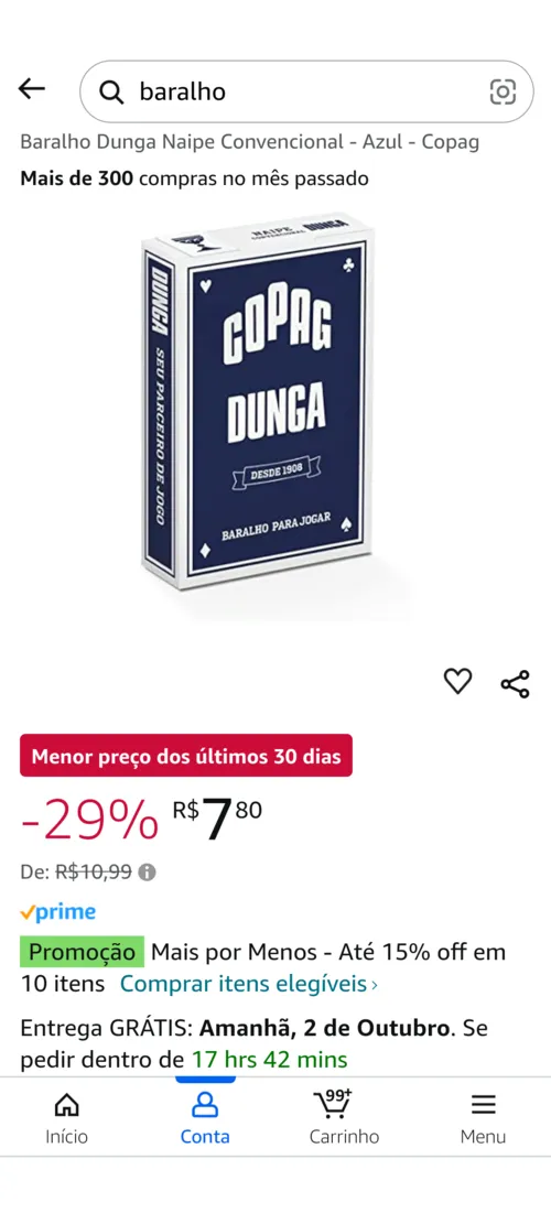 Imagem na descrição da promoção