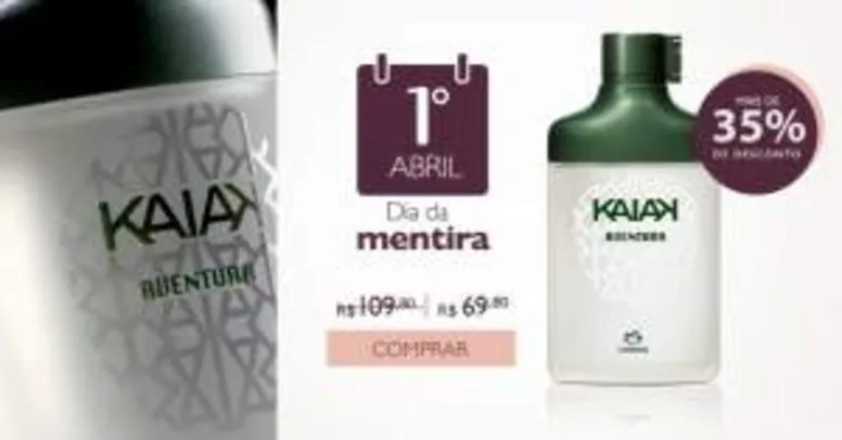 [Natura] Desodorante Colonia Kaiak Aventura - R$ 69,90