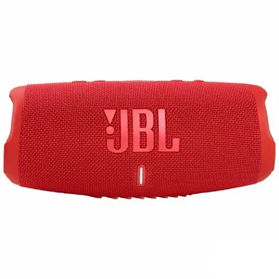 Caixa de Som Bluetooth jbl à Prova d Água com Potência de 40 W Vermelha - JBLCHARGE5RED