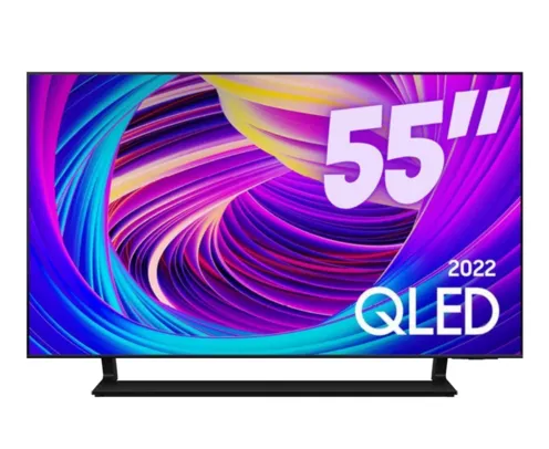 Samsung Smart TV 55 polegadas QLED 4K 55Q65B 2022, Modo Game, Som em Movimento, Tela sem limites, De