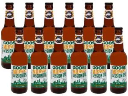 (Cliente ouro + cupom) Cerveja Goose Island Midway Session IPA 12 unidades | R$63