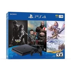 CONSOLE SONY PS4 1TB BUNDLE GOW+HORIZON+THELASTOFUS