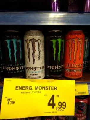 [Carrefour Bairro BH] Energético Monster | R$5