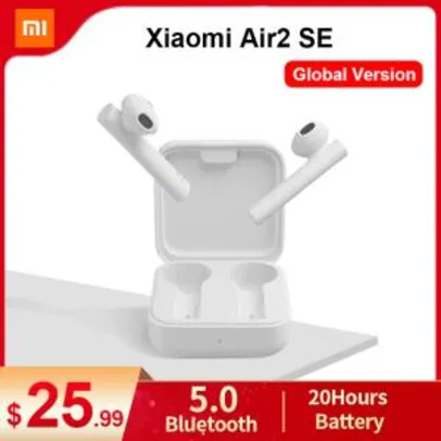 Fone de ouvido bluetooth Xiaomi Air2 SE TWS | R$151