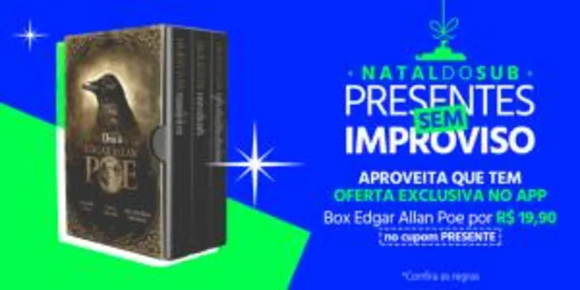 [APP] Box - Edgar Allan Poe - Histórias Extraordinárias - 3 Volumes - Acompanha Pôster R$19