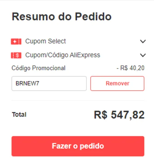 Imagem na descrição da promoção