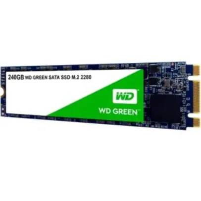 SSD WD Green M.2 2280 240GB Leituras: 545MB/s - WDS240G2G0B - R$289