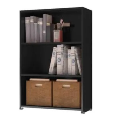 Estante para Livros e Multiuso Faroé Preto - Brienza Decor | R$ 89