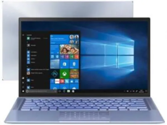 Notebook Asus ZenBook 14 UX431FA-AN203T - Intel Core i7 8GB 256GB SSD 14” Full HD Windows 10 | R$4749