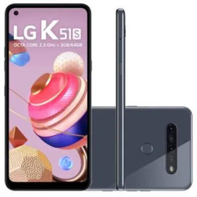 Smartphone LG K51s LM-K510BMW 64GB Android 9.0 Pie Titanium R$939