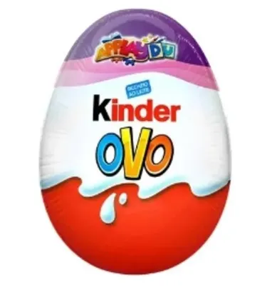 [Leve 3/ Com cashback R$ 0,47] Kinder Ovo Roxo Chocolate Recheio ao Leite 20g 1 Unidade - DESCRIÇÃO