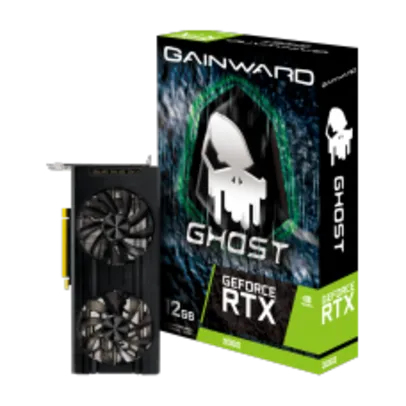 Placa de Vídeo Gainward NVIDIA GeForce RTX 3060 Ghost, LHR, 12GB, GDDR6, DLSS, Ray Tracing, NE63060019K9-190AU