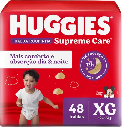 Huggies Fralda Roupinha Supreme Care XG 48 Un