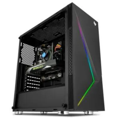 Computador Pichau Gamer, i3-10100F, Geforce GTX 1660 Super 6GB, 8GB DDR4, HD 1TB, 500W, Komor RGB R$4000