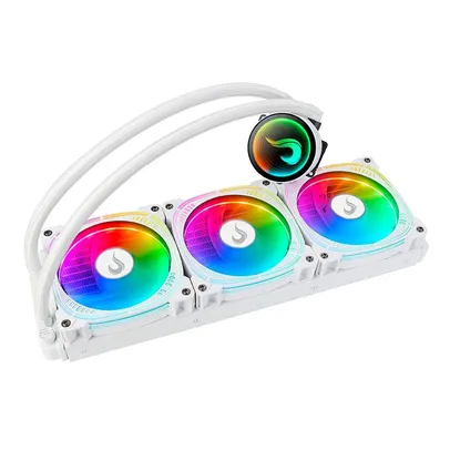 [App] Water Cooler Rise Mode Aura Frost Pro, ARGB, 360mm, AMD/Intel, Branco - RM-WCF-07-ARGB