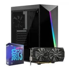 COMPUTADOR PICHAU GAMER, I3-9100F, RADEON RX 570 8GB MSI, 8GB DDR4