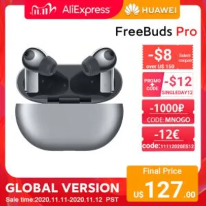 [11/11] Huawei Freebuds Pro - Versão Global | R$800