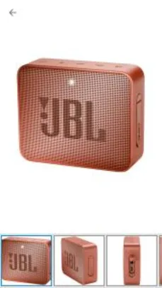 Caixa de Som Bluetooth Portátil à prova dágua - JBL GO 2 3W - R$119