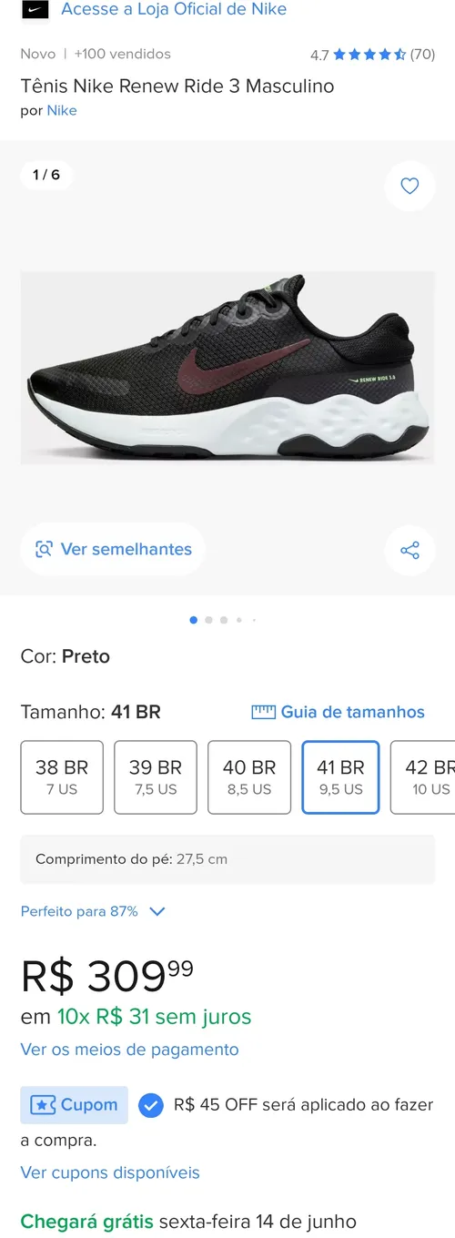 Imagem na descrição da promoção