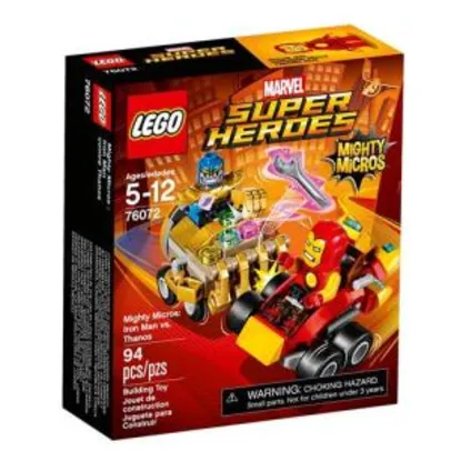 LEGO Super Heroes Poderosos Micros: Iron Man vs. Thanos - 94 Peças - R$ 51