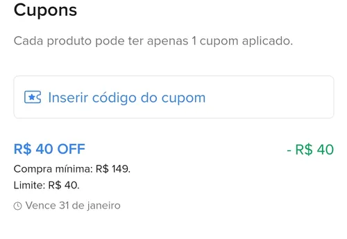 Imagem na descrição da promoção