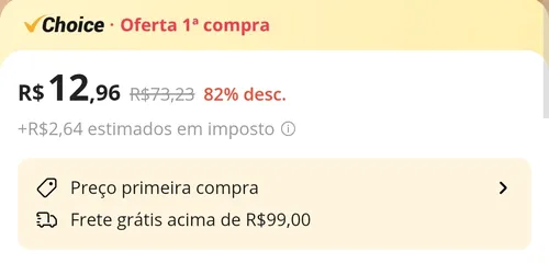 Imagem na descrição da promoção