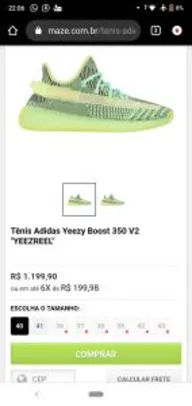 Tênis Adidas Yeezy Boost 350 V2 | R$1200