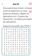 Caça palavras de DESCONTOs.