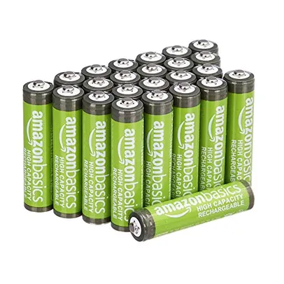 [3,95 cada] 24 pilhas recarregáveis AAA de 850 mAh uso profissional