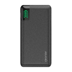 Carregador Portátil Universal 10.000Mah, 2 Portas Usb + 1 Porta Usb-C, Led Indicador de Bateria, Preto, Pb10Kbk,Geonav