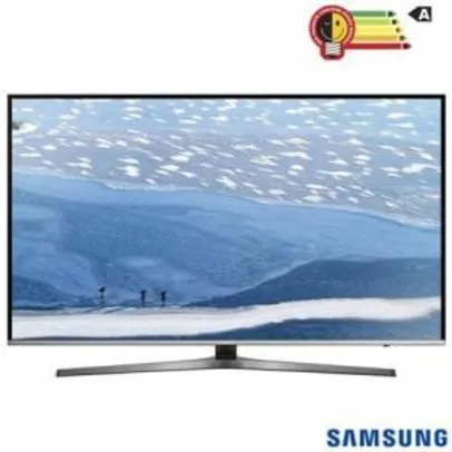 Smart TV 4K Samsung LED 49” com HDR Premium - UN49KU6450GXZD  por R$ 2398