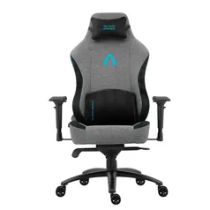 Cadeira Gamer Alpha Gamer Nebula Fabric,  Até 150 kg, Apoio de Braço 4D, Reclinável, Cinza e Azul - AGNEBULA-GRY-BL