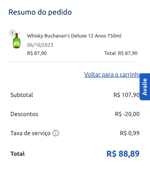 Imagem na descrição da promoção