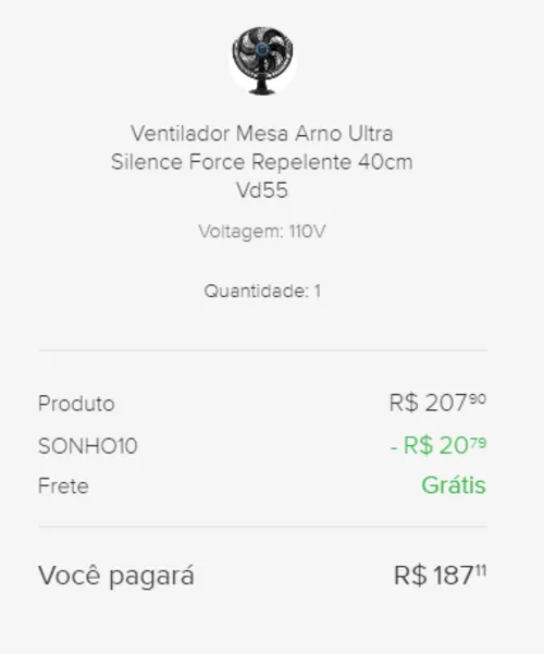 Imagem na descrição da promoção