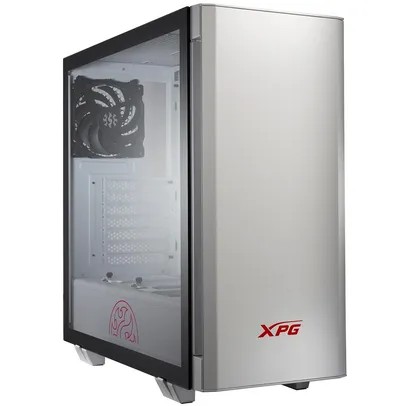 Gabinete Gamer XPG Invader, Mid Tower, ARGB, com FAN, Lateral em Vidro