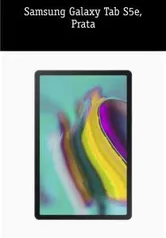 Samsung Galaxy Tab S5e, Prata - R$2.399