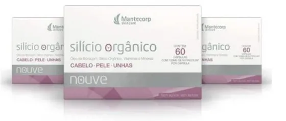 3 Nutracêutico Nouve Silício Orgânico Com 60 Cápsulas