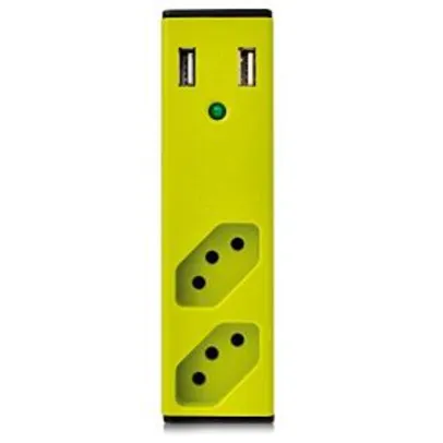 [PRIME] Carregador USB 2 USB 2 TOMADAS com Filtro de Linha Enermax | R$31